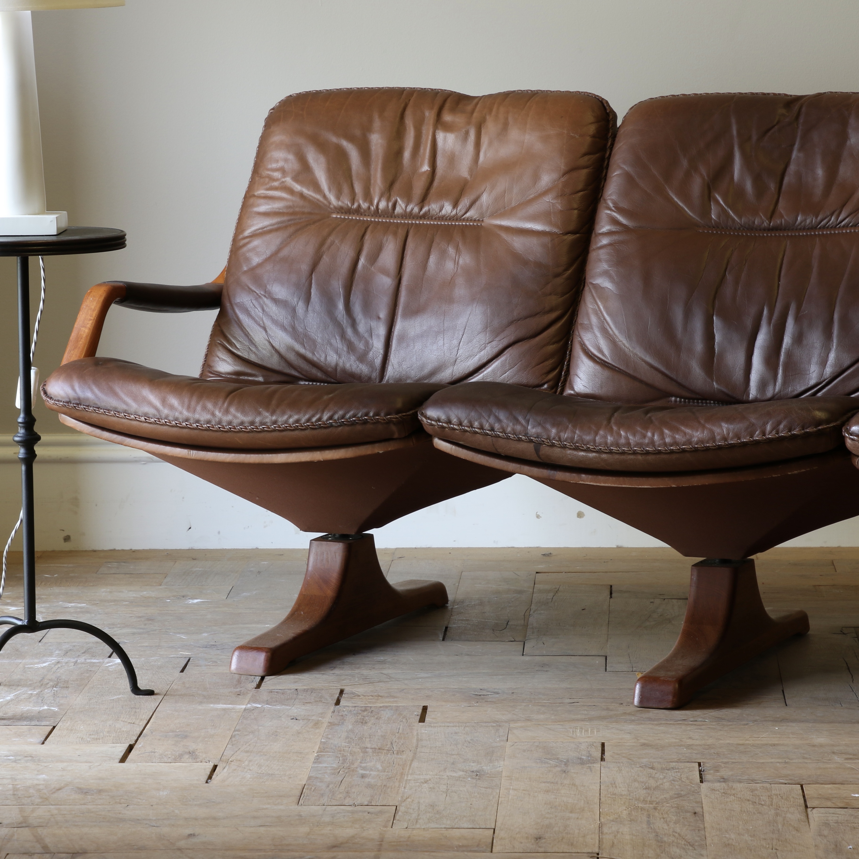 Mid-Century 3-Seater Couch and Chair
